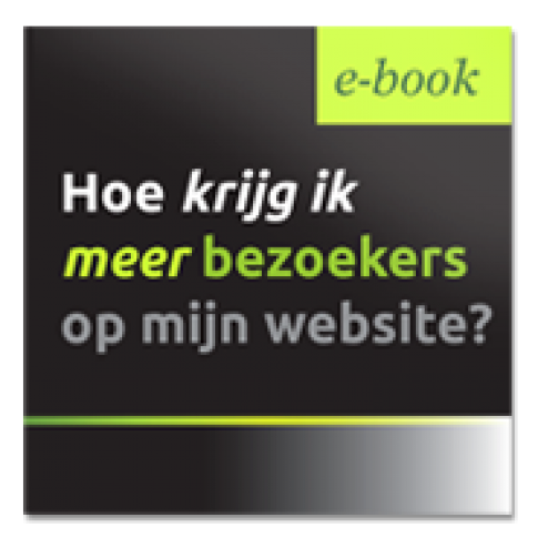 Gratis e-book “hoe krijg ik meer bezoekers op mijn website”. 20 pagina’s vol met nuttige tips om het verkeer naar je website te verhogen.
In het boekje wordt dieper ingegaan in hoe zoekmachines werken en waarom linkbuilding bijvoorbeeld erg belangrijk is om hoger te scoren in de zoekresultaten.