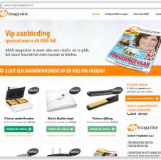 Ontwerp, realiseer en lever in 1 week tijd een volwaardige, converterende webshop op. Ehm... Ja, want omroep MAX lanceert haar Magazine en daar moet natuurlijk een mooi welkomst-cadeau bij worden uitgezocht.