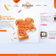 LUKKIEN heeft onlangs de nieuwe website voor De Ruijter opgeleverd. De verpakkingen van oudste broodversierder van Nederland hebben een eenvoudige, frisse maar kwalitatief hoogstaande uitstraling met uiteraard een hoofdrol voor het broodbeleg. Dit gevoel is helder vertaald naar een online omgeving, die bovendien is voorzien van een handig CMS op basis van Umbraco.