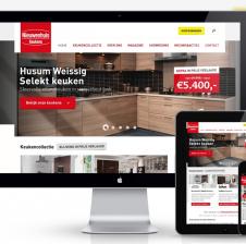 Nadat we eind 2013 de website voor CVT Keukens mochten ontwerpen werd ons begin 2014 verzocht ook de nieuwe website voor Nieuwenhuis Keukens van een nieuw responsive design te voorzien.