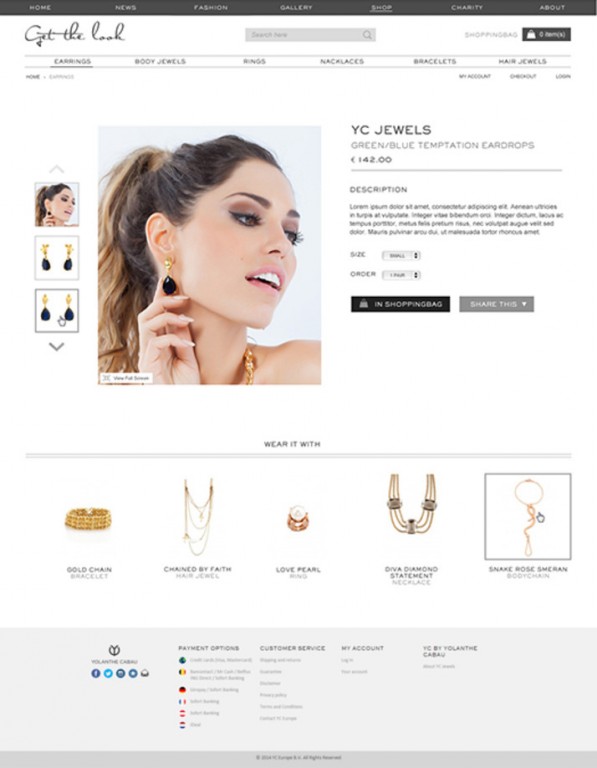 patroon Empirisch Wonen Yolanthe - YC-Jewels