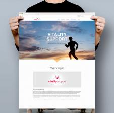 De kracht van een “one-page” design, blijkt wel uit de landingspagina van Vitality Support Online Coaching. Een app dat persoonlijke trainings- en voedingsschema’s biedt. Aan vanStijl de uitdaging de app te lanceren, bekendheid te geven en inschrijvingen te genereren.