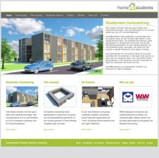 Voor home4students ontwikkelde 'ik wil een professionele website.nl een moderne website, compleet met CMS,  zodat de opdrachtgever zelf eenvoudig afbeeldingen, tekst en andere content kan toevoegen.
