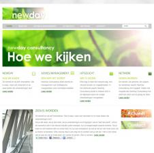 Voor NewDay Consulting bouwden we een website, met CMS en integratie van sociale media als bijvoorbeeld twitter en LinkedIn.
